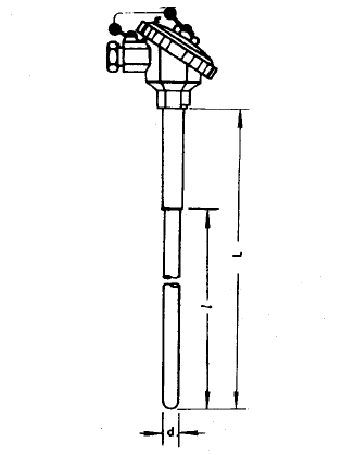 WRP-130無固定防水接線盒鉑銠熱電偶安裝圖片