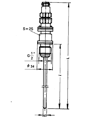 WZP-260固定螺紋插座式熱電阻安裝圖片