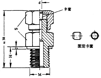 化工用熱電偶、熱電阻固定卡套螺紋圖片尺寸 化工用熱電偶、熱電阻固定卡套螺紋圖片尺寸