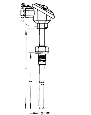 WZP2-220固定螺紋雙支裝配式熱電阻安裝圖片 上海自動(dòng)化儀表三廠