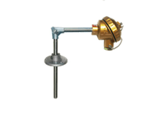 WRE2-520活動法蘭防濺式直角雙支熱電偶