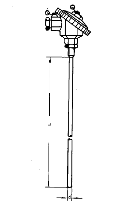 WZPK-138S無(wú)固定防水式鎧裝鉑熱電阻安裝圖片