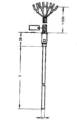 WZPK-175S無固定引線式鎧裝鉑熱電阻安裝圖片